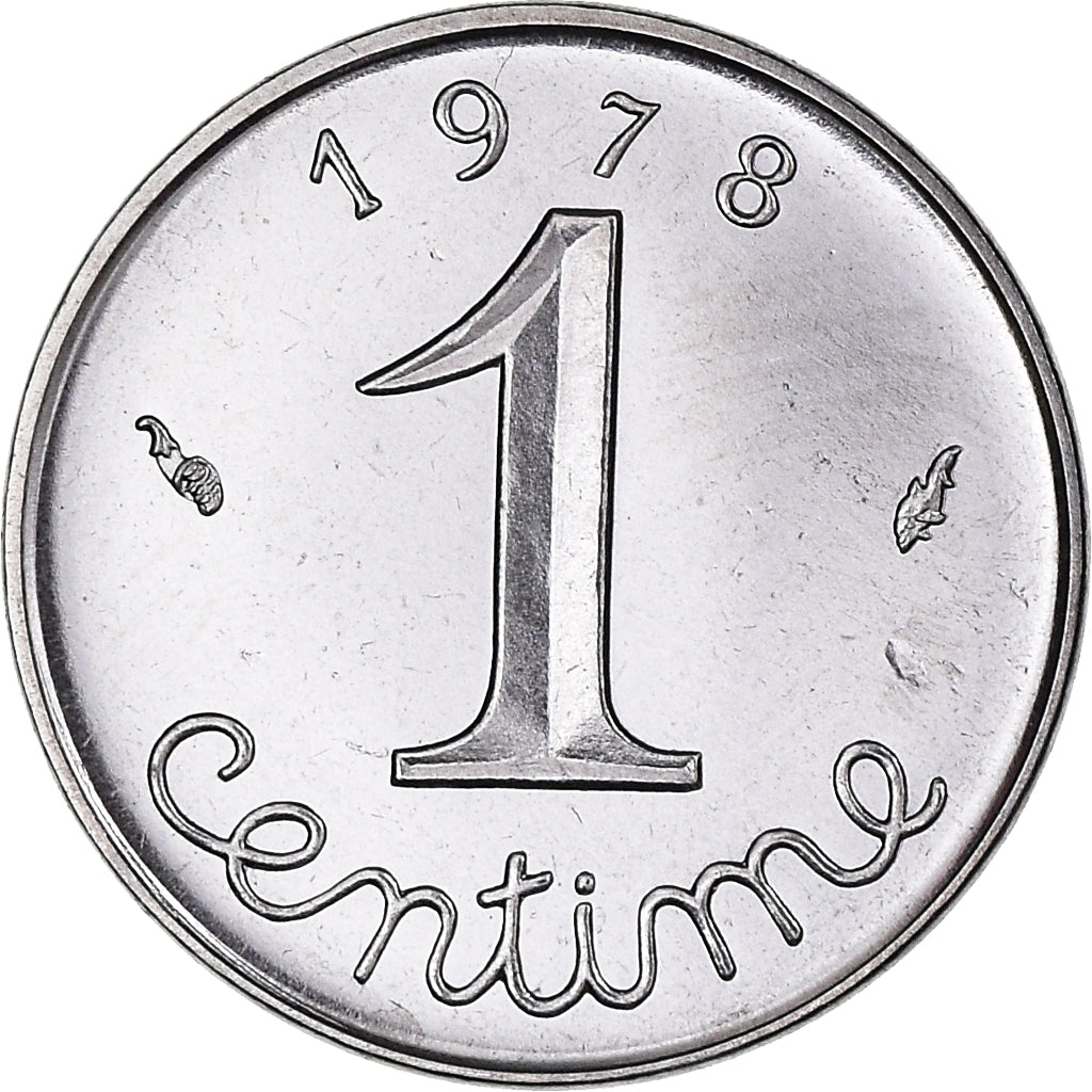 Munten, Frankrijk, Épi, Centime, 1978, Paris, FDC, FDC, Stainless Steel