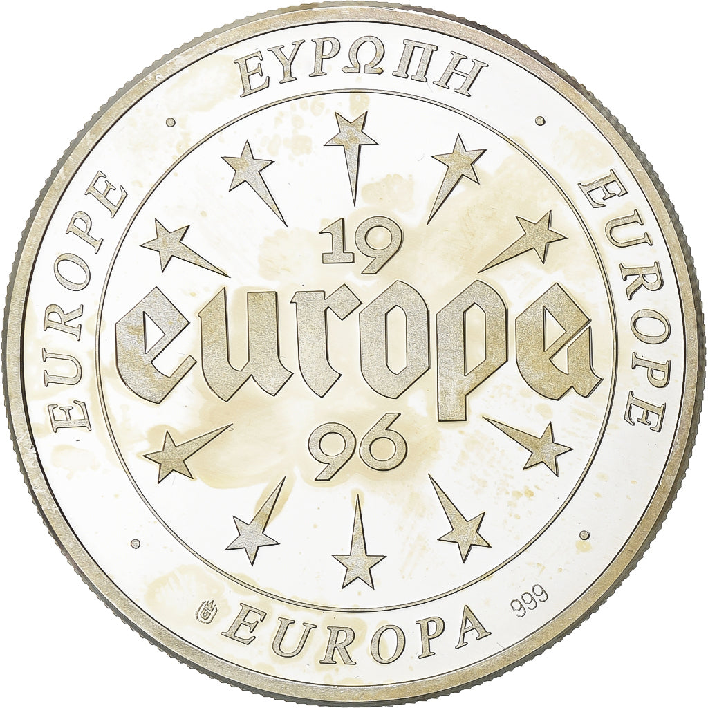 France, Medal, Europa, 1996, Silver, Italia, AU(55-58)