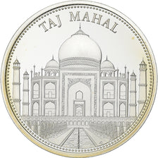 France, Médaille, Merveilles du monde, Taj Mahal, Argent, FDC