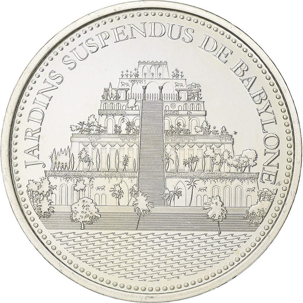 France, Médaille, Merveilles du monde, Jardins suspendus de Babylone, Argent