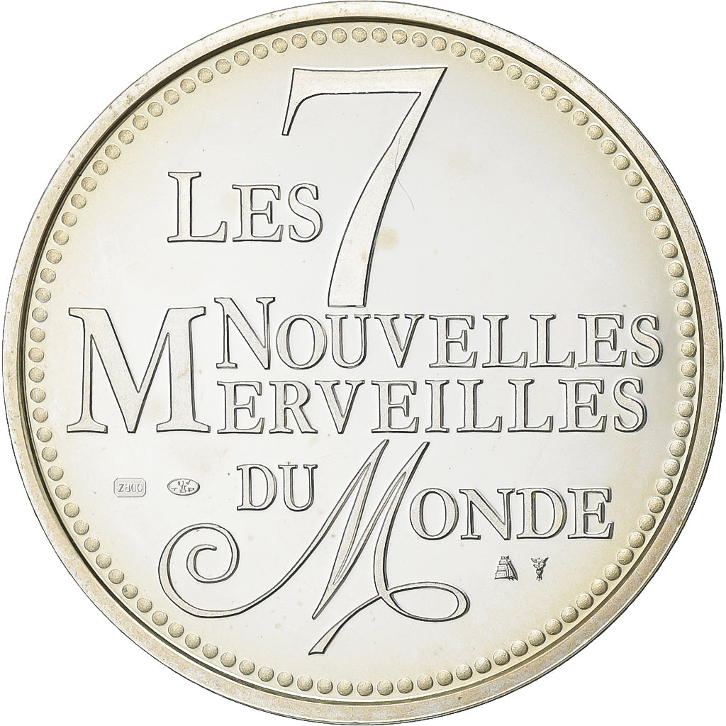 France, Medal, Merveilles du monde, Colisée de Rome, Silver, MS(65-70)