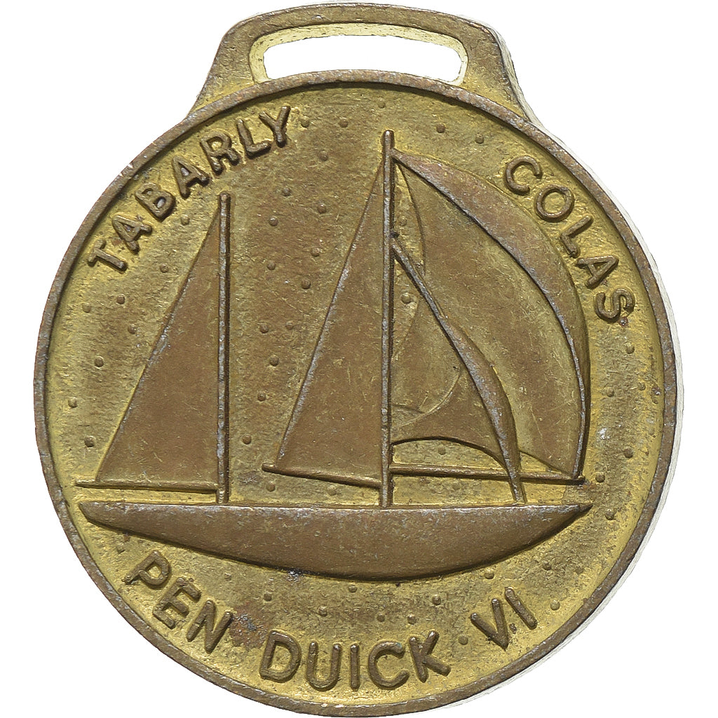 Francja, medal, Concours Vacances Magnard, Tabarly, Pen Duick VI, Miedź