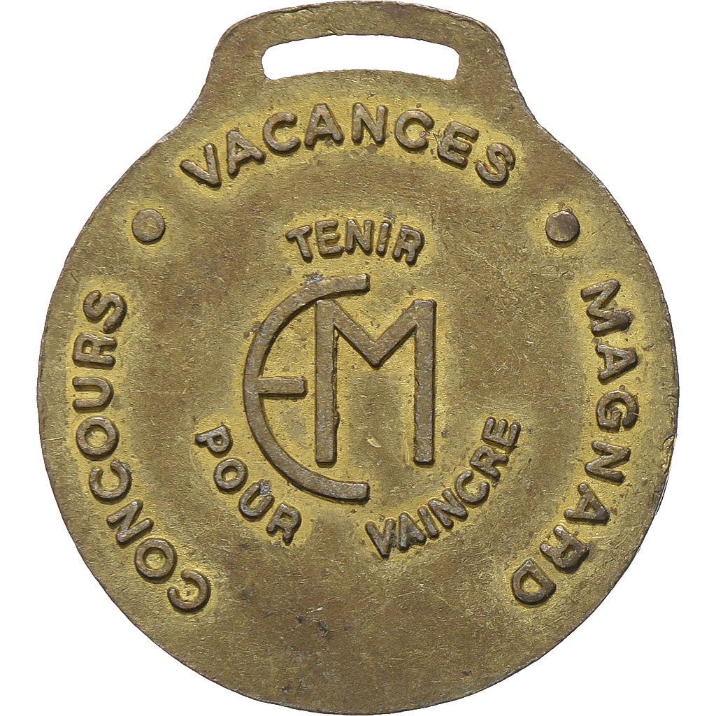 Francja, medal, Concours Vacances Magnard, Tabarly, Pen Duick VI, Miedź