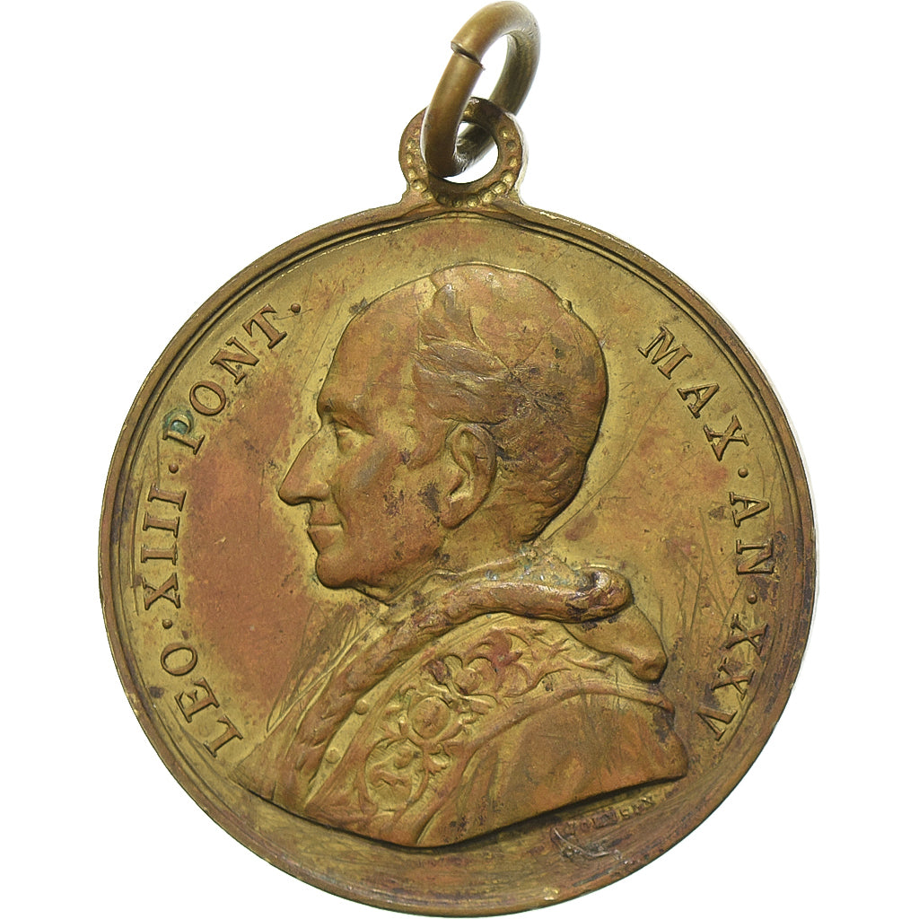 PAŃSTWO WATYKAŃSKIE, medal, Leo XIII, Miedź, VF(30-35)