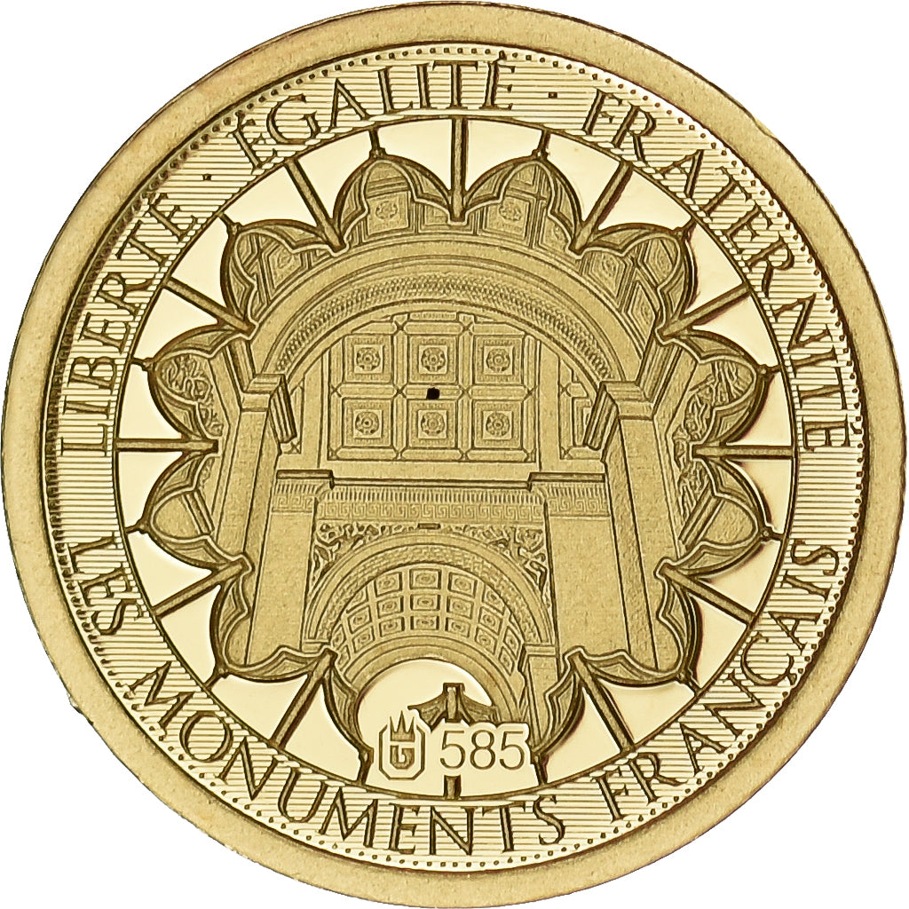 Frankrijk, Medaille, L'Arc de Triomphe, 2017, Goud, FDC