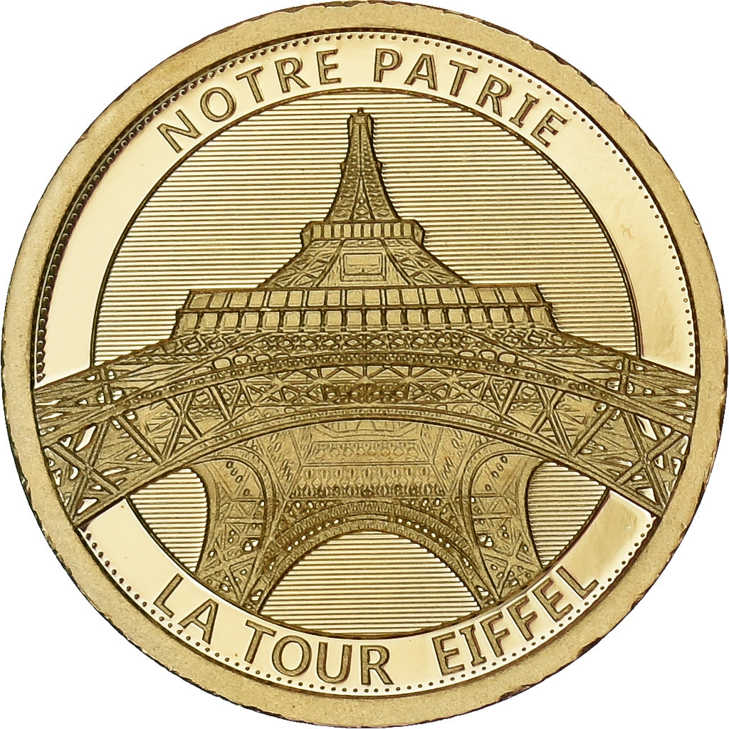 Frankrijk, Medaille, Tour Eiffel, 2017, Goud, FDC
