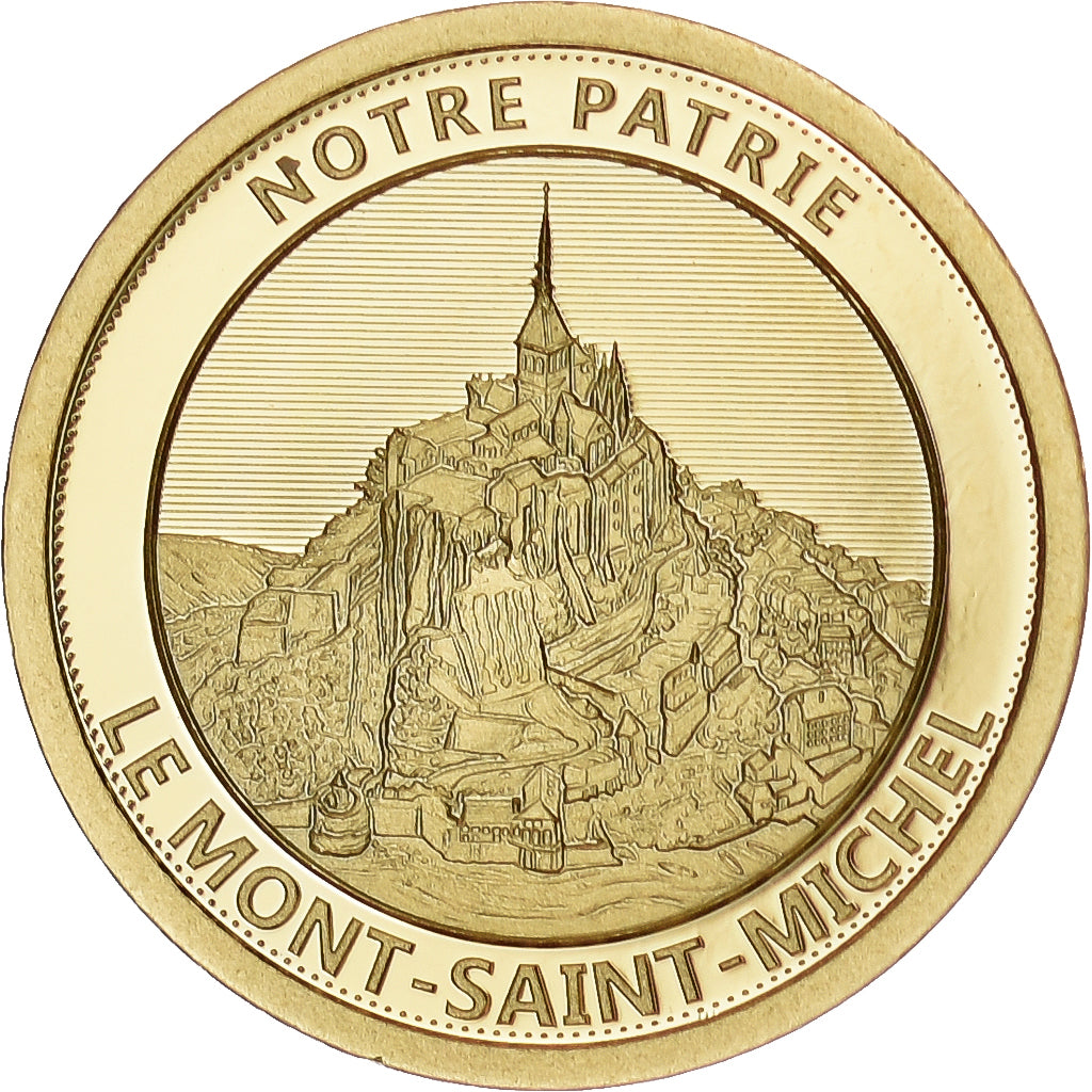 Frankreich, Medaille, Le Mont Saint-Michel, 2017, Gold, STGL