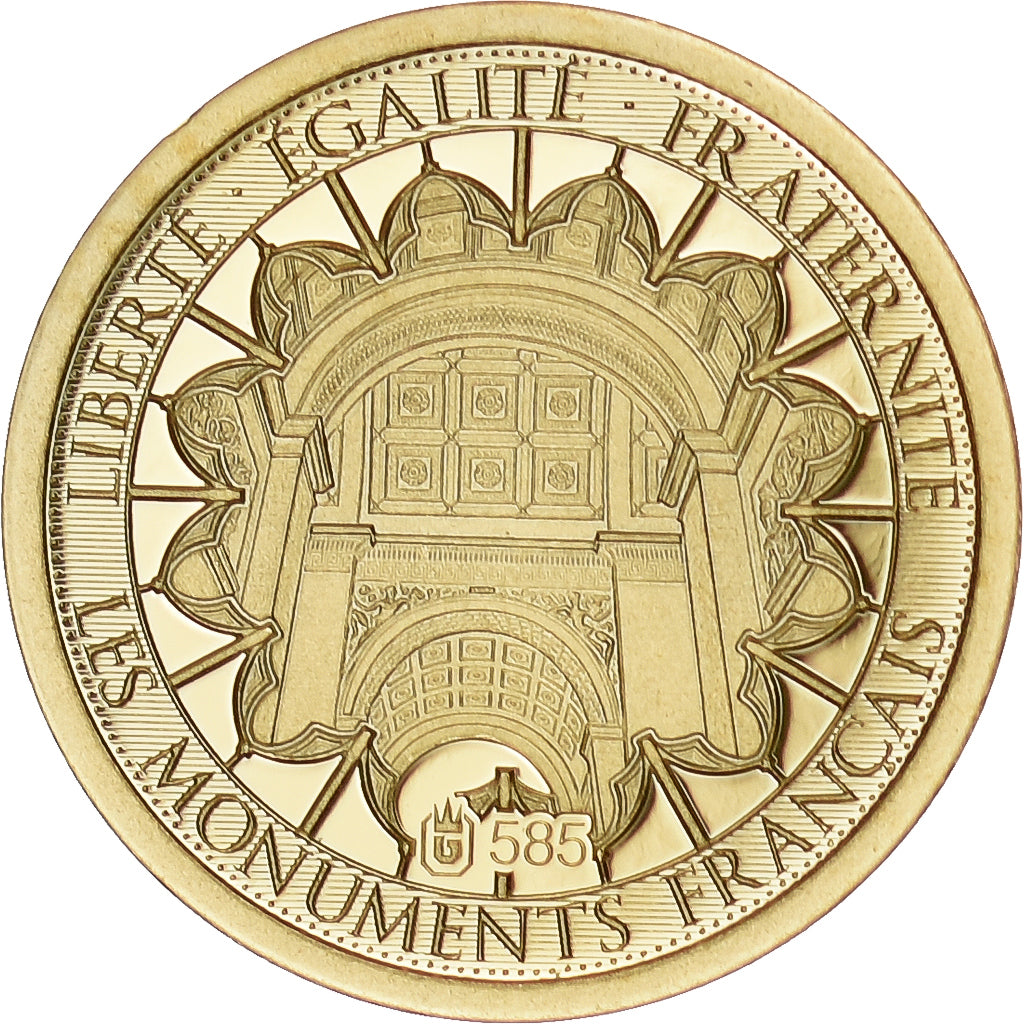 Frankreich, Medaille, Le Mont Saint-Michel, 2017, Gold, STGL