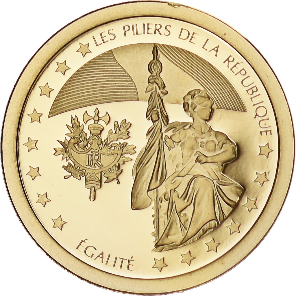 Francia, medaglia, La Marseillaise, 2012, Oro, FDC