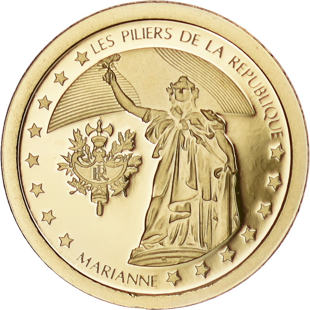 Francia, medaglia, La Marseillaise, 2012, Oro, FDC