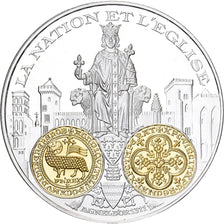France, Medal, 2000 Ans d'Histoire Monétaire, Agnel d'Or, Silver, MS(64)