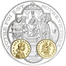 France, Medal, 2000 Ans d'Histoire Monétaire, Triens Mérovingien, Silver
