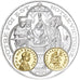 France, Medal, 2000 Ans d'Histoire Monétaire, Triens Mérovingien, Silver