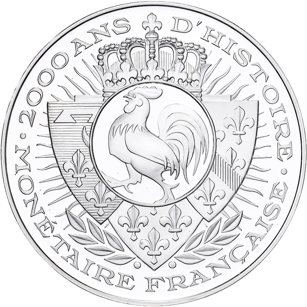 France, Medal, Histoire Monétaire, Angelot d'Or, Silver, MS(64)