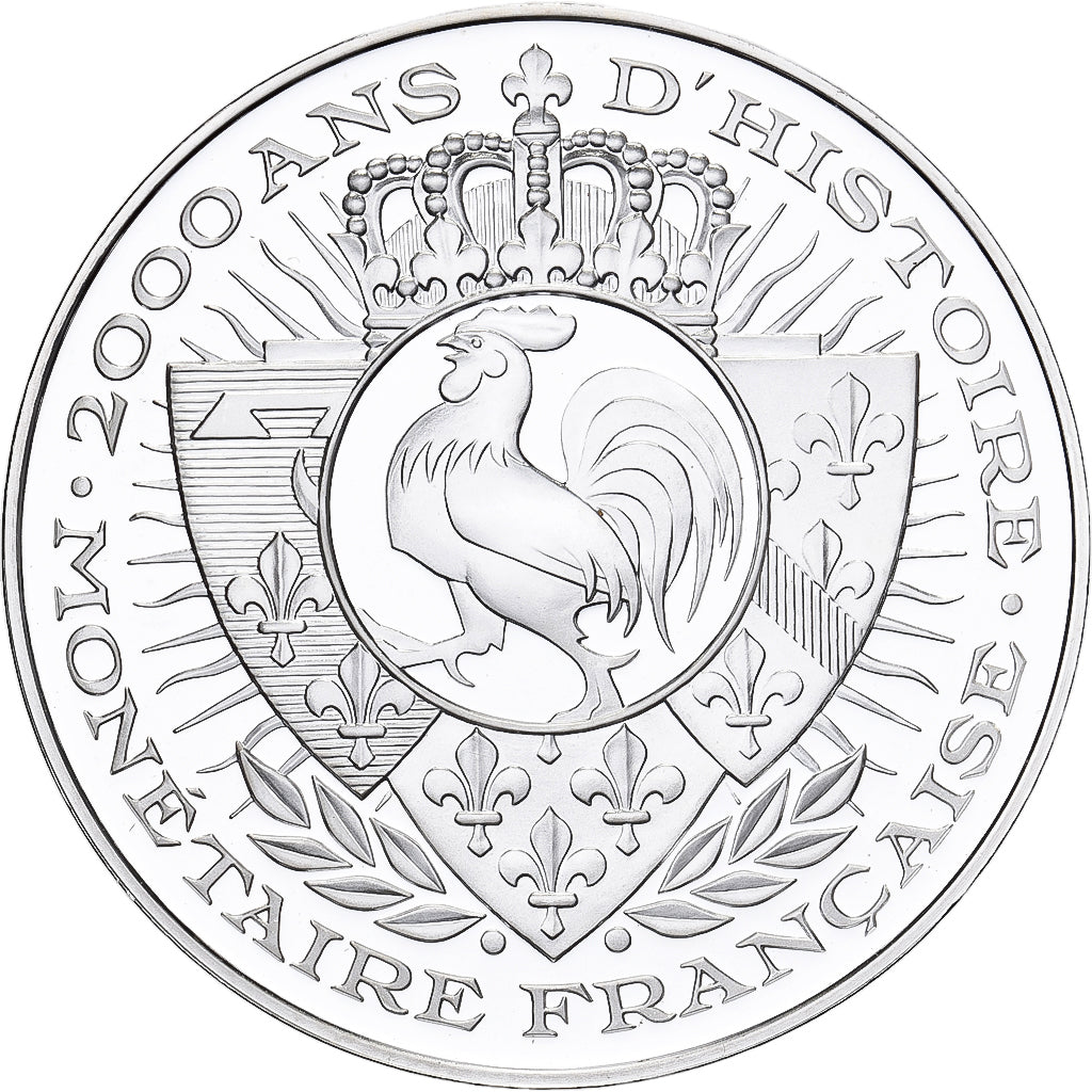 France, Medal, Histoire Monétaire, 5 Francs Union et Force, Silver, MS(64)