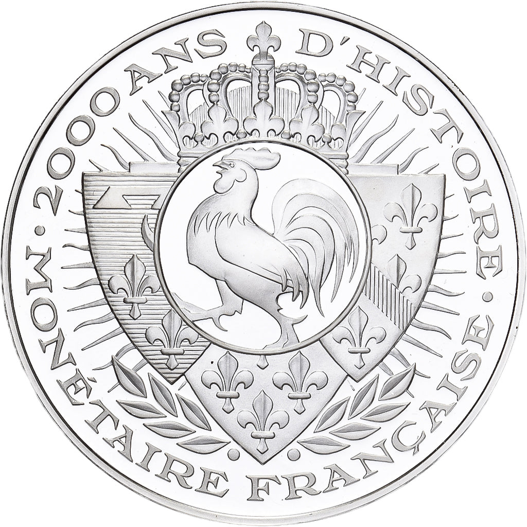France, Medal, Histoire Monétaire, Ecu d'Argent, Louis XIII, Silver, MS(64)