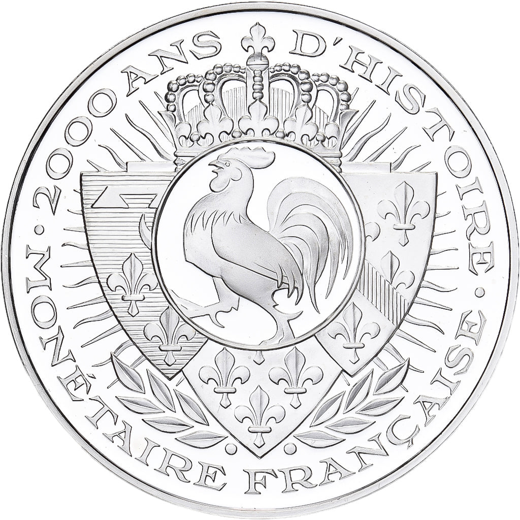 France, Medal, Histoire Monétaire, 10 Francs Turin, Art Déco, Silver, MS(64)