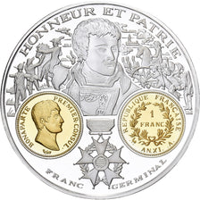France, Medal, Histoire Monétaire, Franc Germinal, Silver, MS(64)