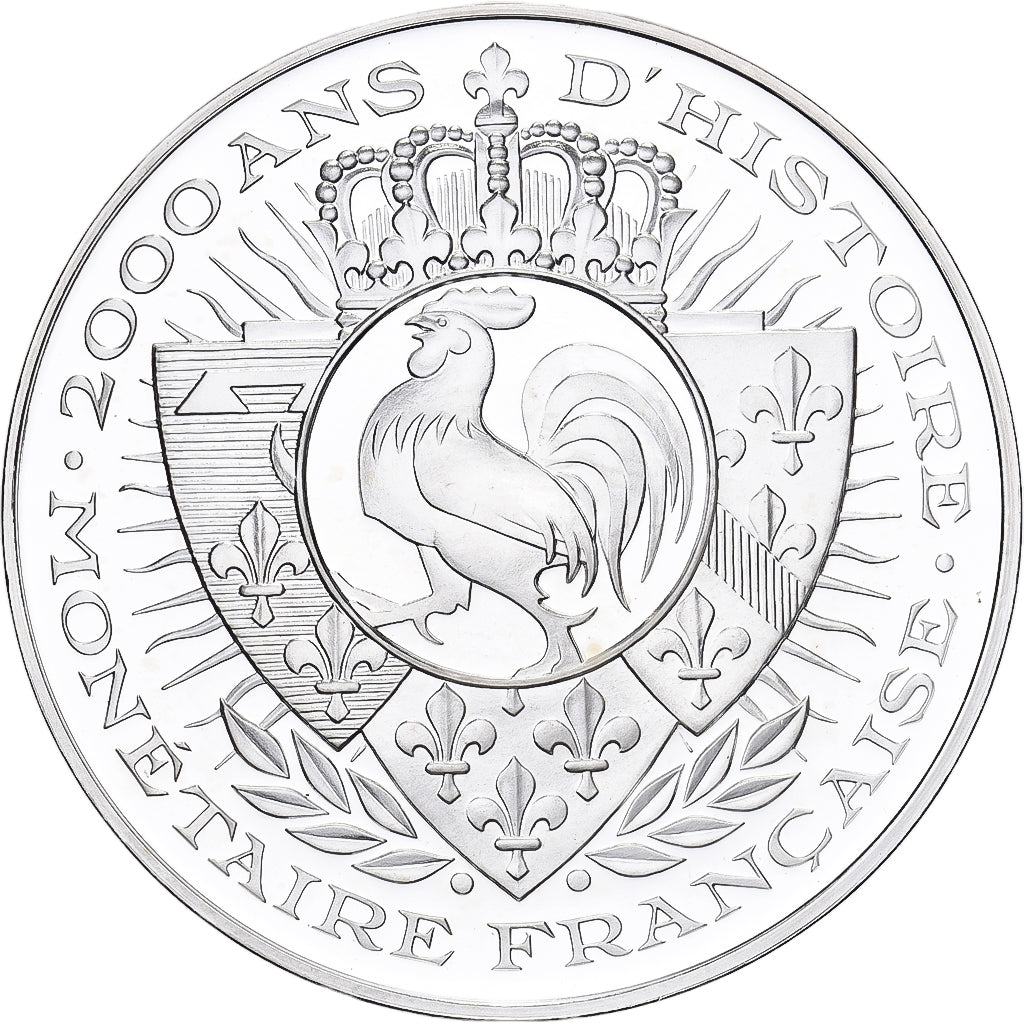 France, Medal, Histoire Monétaire, Franc Germinal, Silver, MS(64)