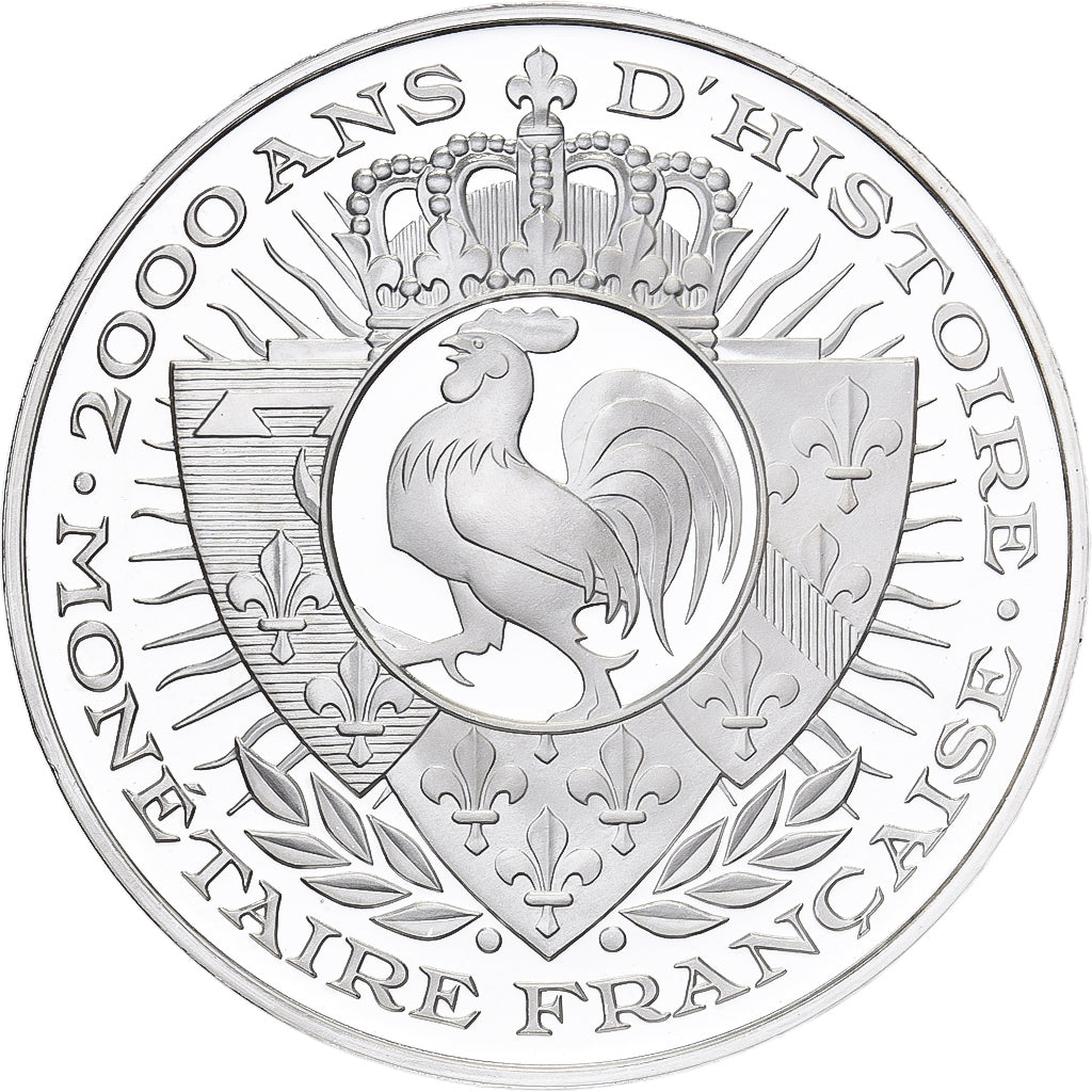 France, Medal, Histoire Monétaire, Denier Tournois, Silver, MS(64)