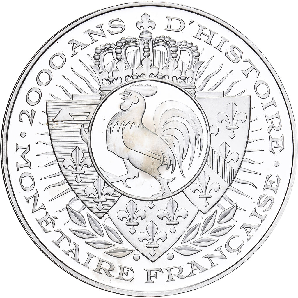France, Medal, Histoire Monétaire, 100 Francs Génie, Silver, MS(64)