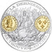 Francja, medal, Histoire Monétaire, Double Tournois Henri III, Srebro, MS(64)