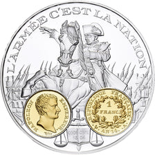 France, Medal, Histoire Monétaire, Napoléon Ier, 1 Franc An 14, Silver, MS(64)