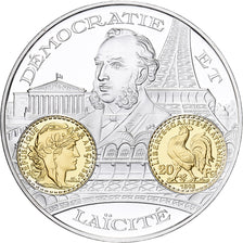 France, Medal, Histoire Monétaire, 20 Francs Marianne, Silver, MS(64)