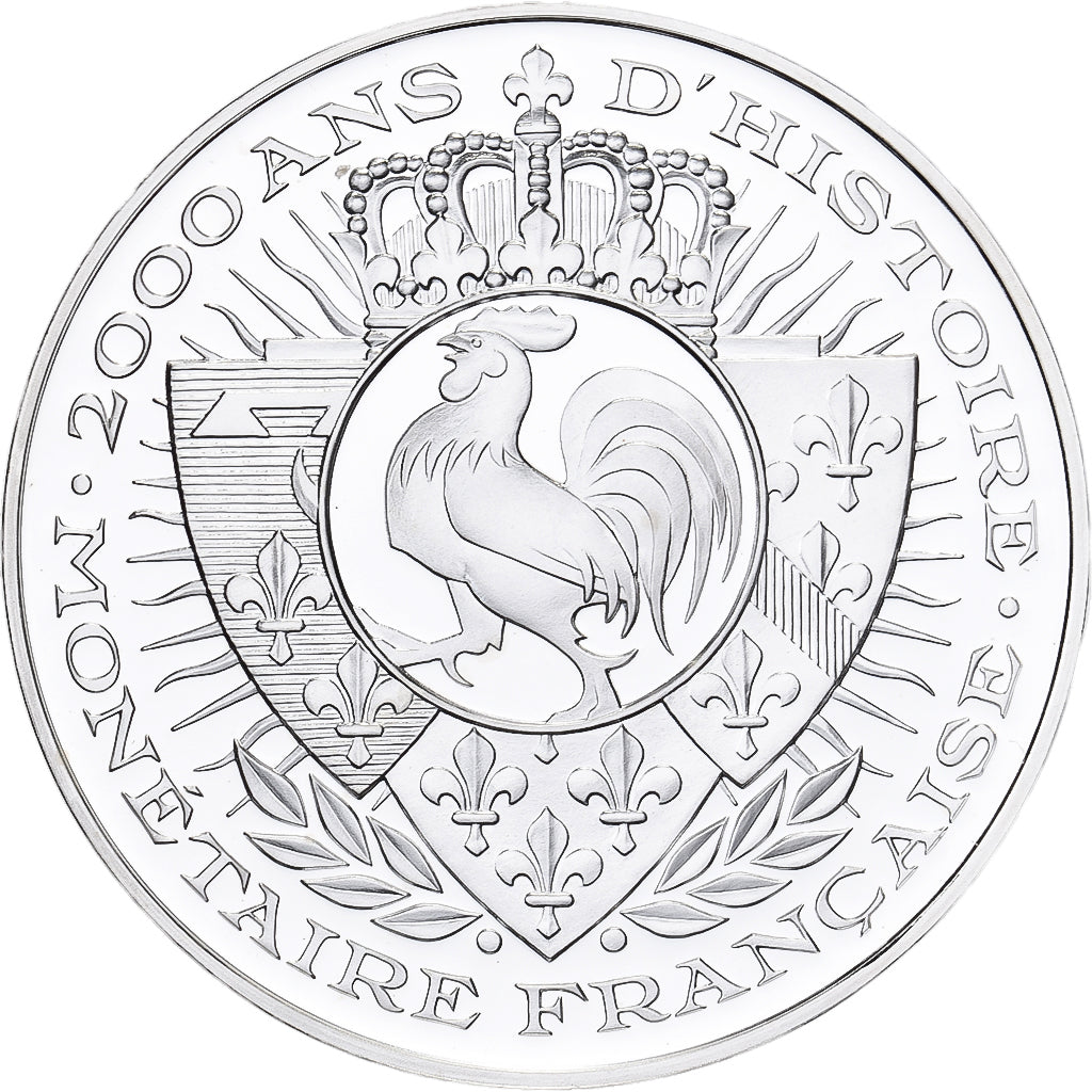 France, Medal, Histoire Monétaire, 20 Francs Marianne, Silver, MS(64)