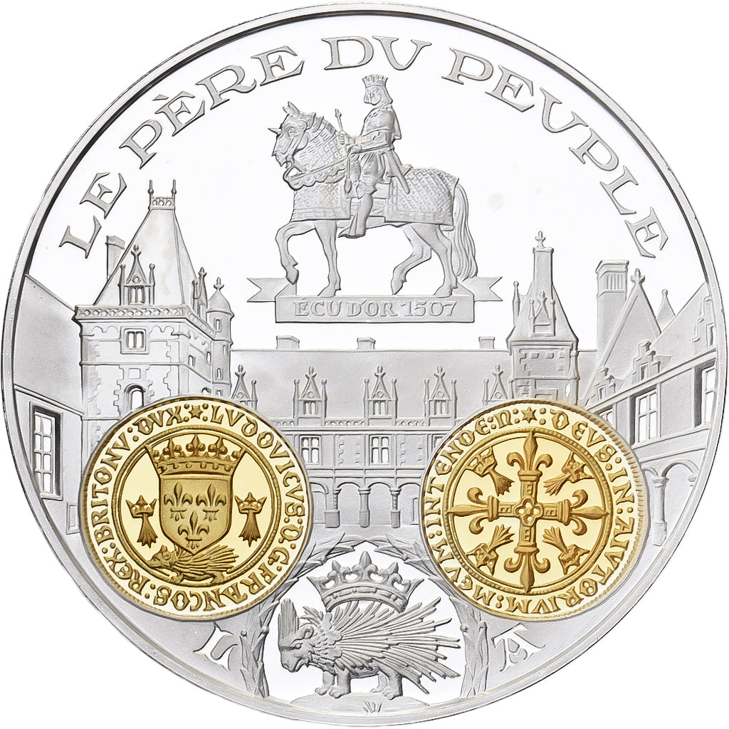 Frankrijk, Medaille, Louis XII, Porc Epic Couronné, Zilver, Histoire