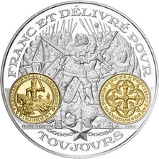 France, Medal, 2000 Ans d'Histoire Monétaire, Franc à Cheval, Silver, MS(64)