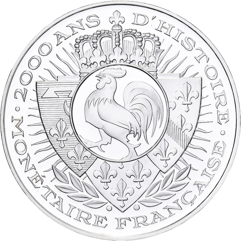 France, Medal, Histoire Monétaire, 25 Centimes Lindauer, Silver, MS(64)