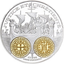 France, Medal, Histoire Monétaire, Gros Tournois, Silver, MS(64)