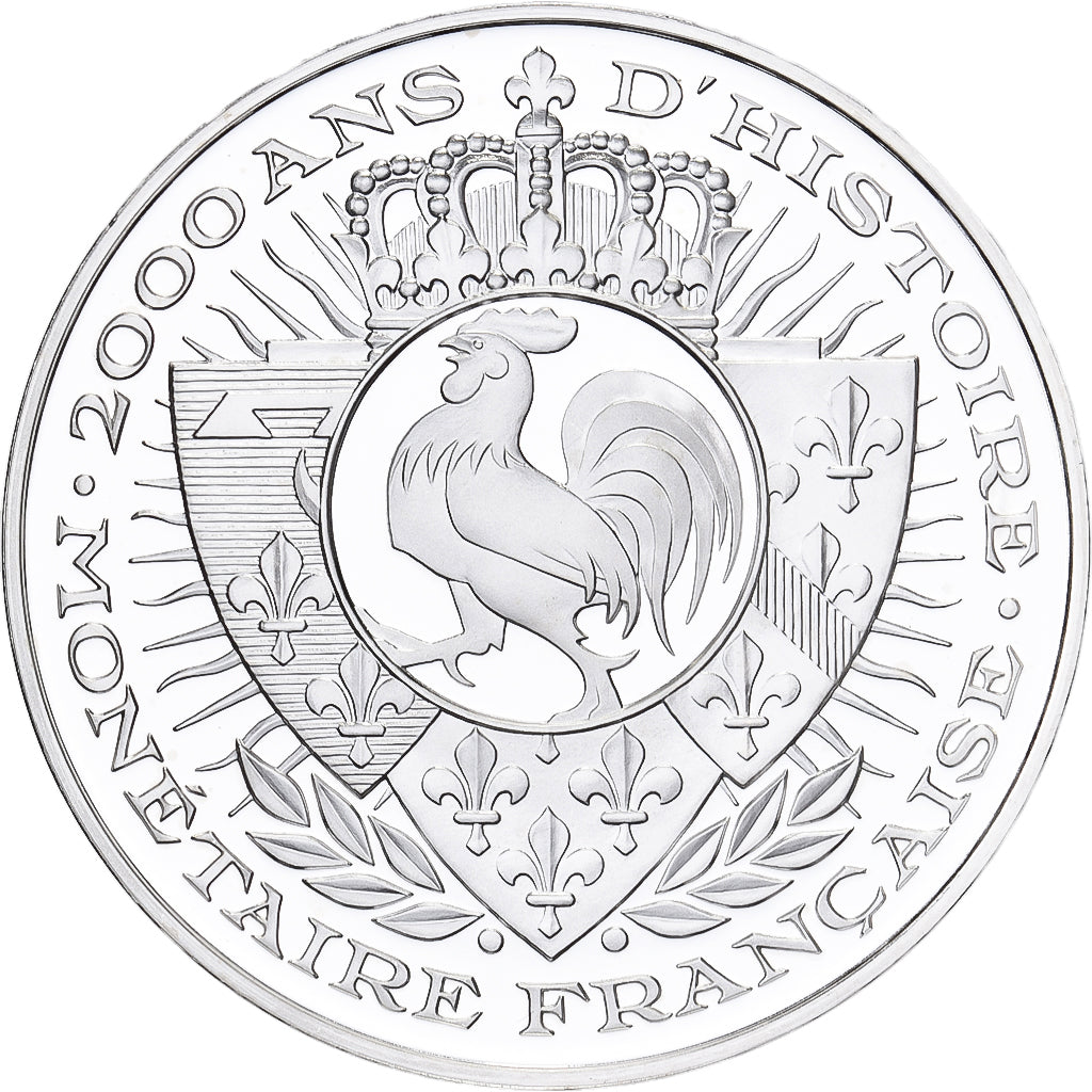 France, Medal, Histoire Monétaire, Gros Tournois, Silver, MS(64)