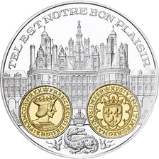 France, Medal, 2000 Ans d'Histoire Monétaire, Teston François Ier, Silver