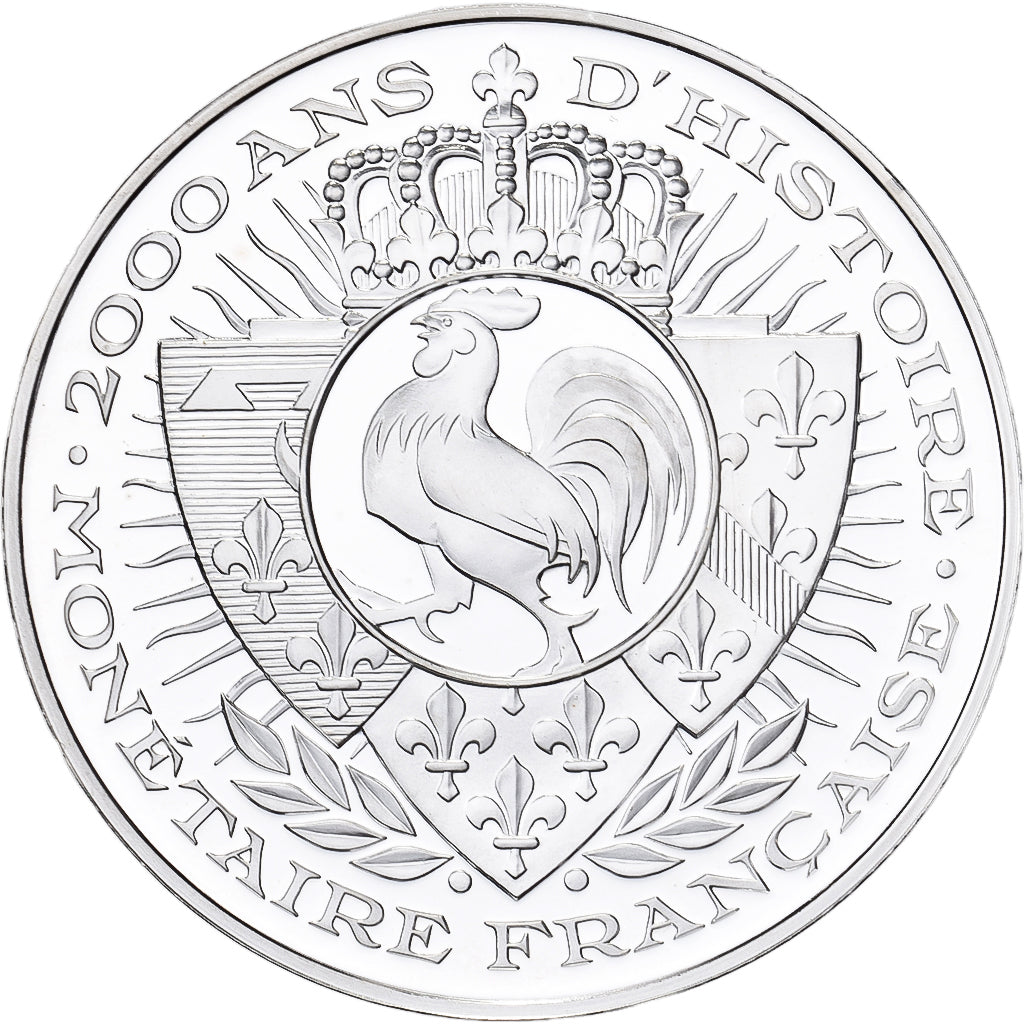 France, Medal, Histoire Monétaire, Denier de Paris, Silver, MS(64)