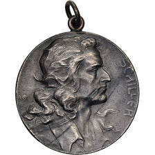 Germany, Medal, Schiller Friedrich, Silvered bronze, EF(40-45)