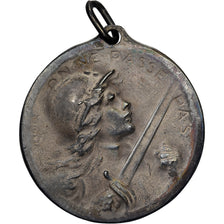 França, medalha, Verdun , On ne passe pas, 1916-1917, Prata, Vernier, AU(50-53)
