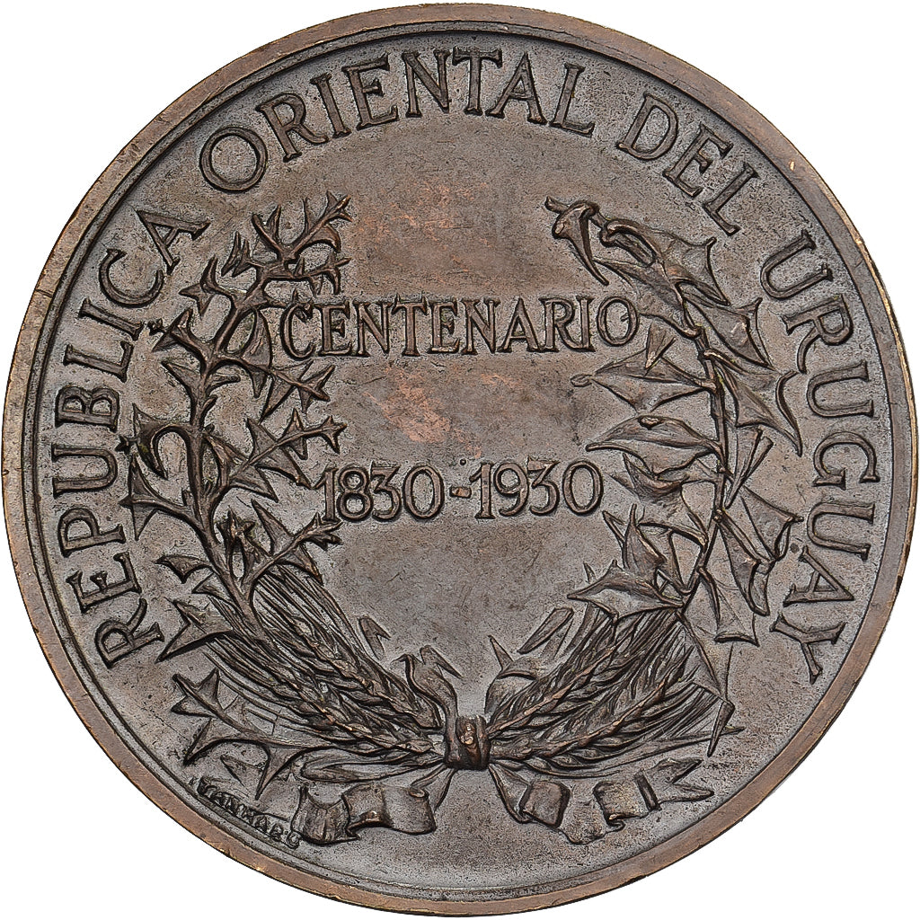 Uruguay, medaglia, Republica Oriental del Uruguay, Centenario, 1830-1930