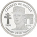 France, Medal, Vème République, Charles De Gaulle, 2010, Silver, MS(63)