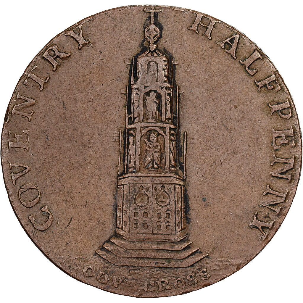 Großbritannien, Warwickshire, Halfpenny Token, 1794, Coventry, Kupfer, S+