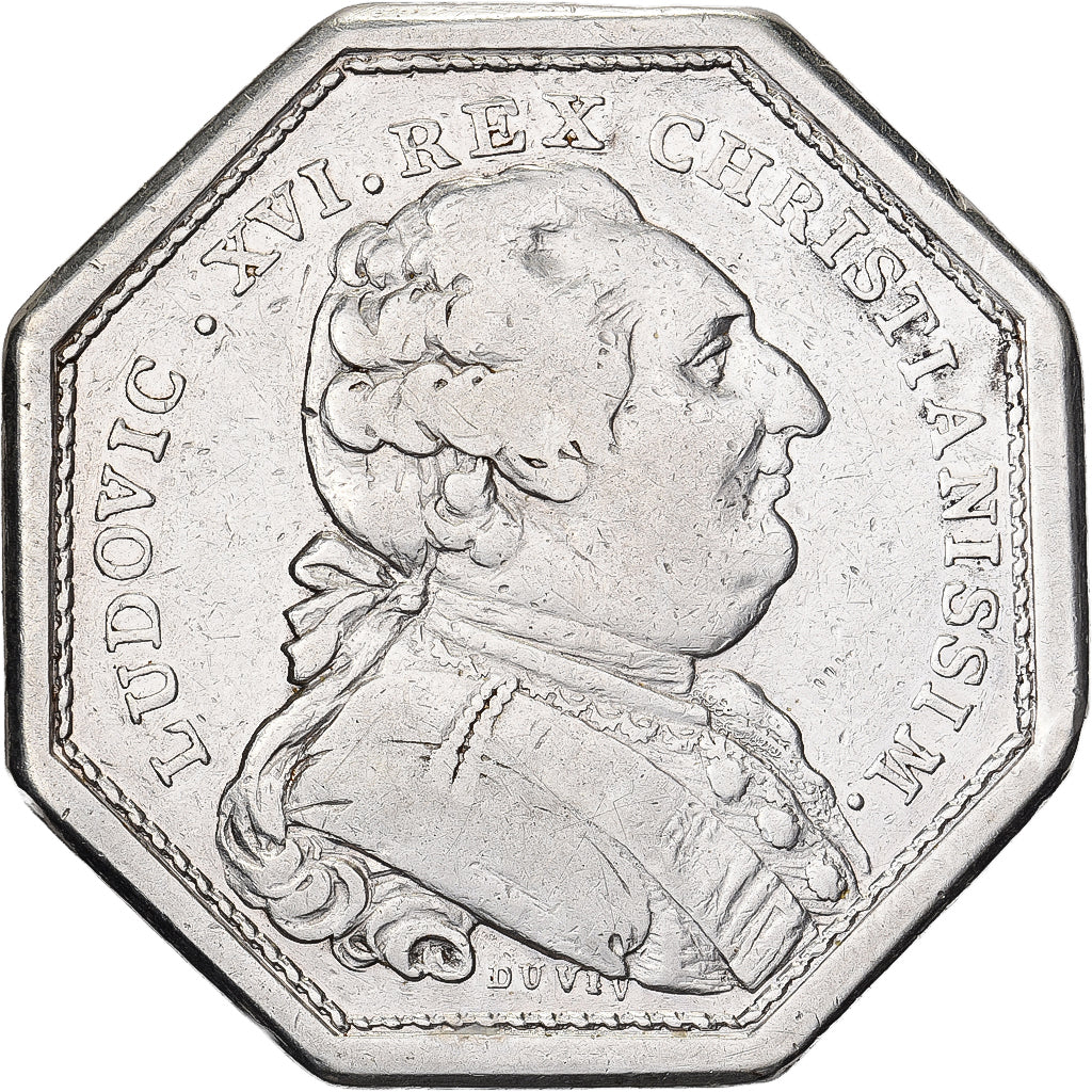 France, Jeton, Louis XVI, Trésor Royal, Argent, TB+, Duvivier