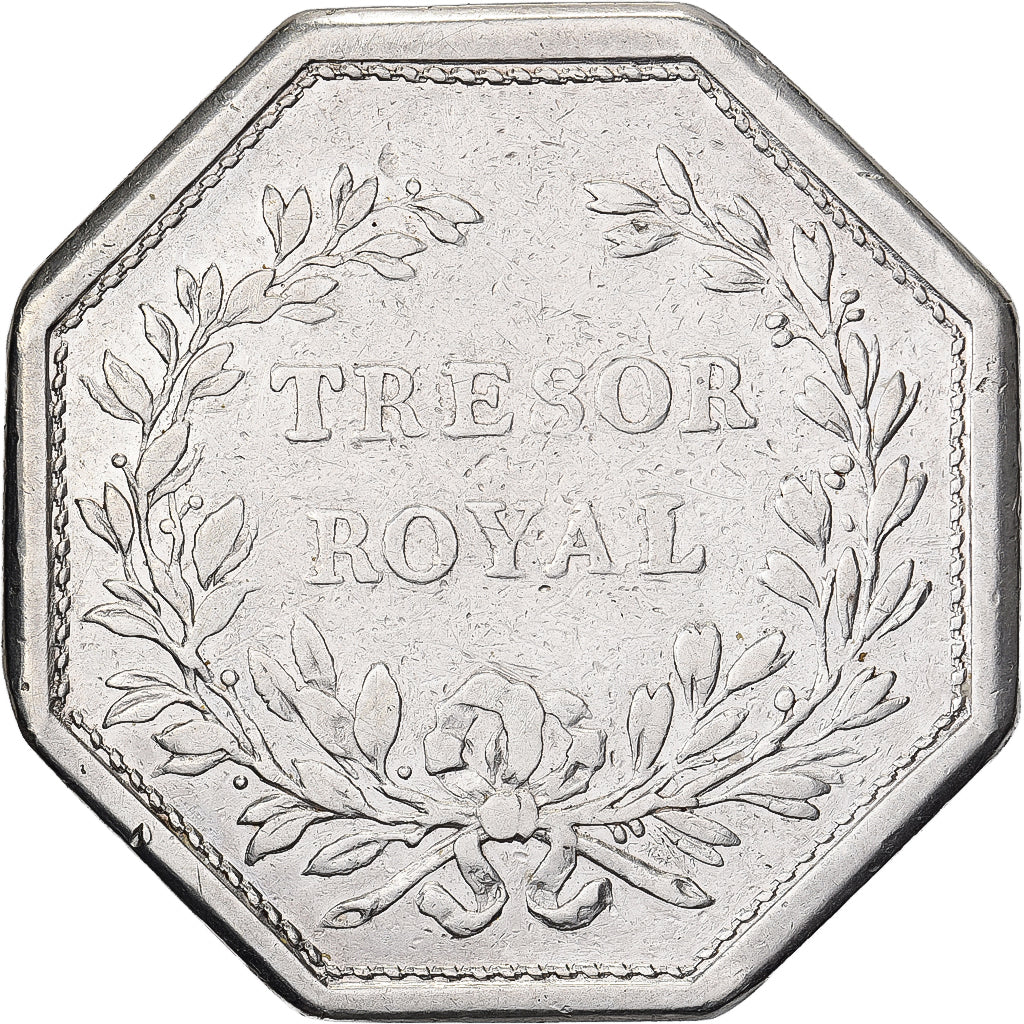 France, Jeton, Louis XVI, Trésor Royal, Argent, TB+, Duvivier