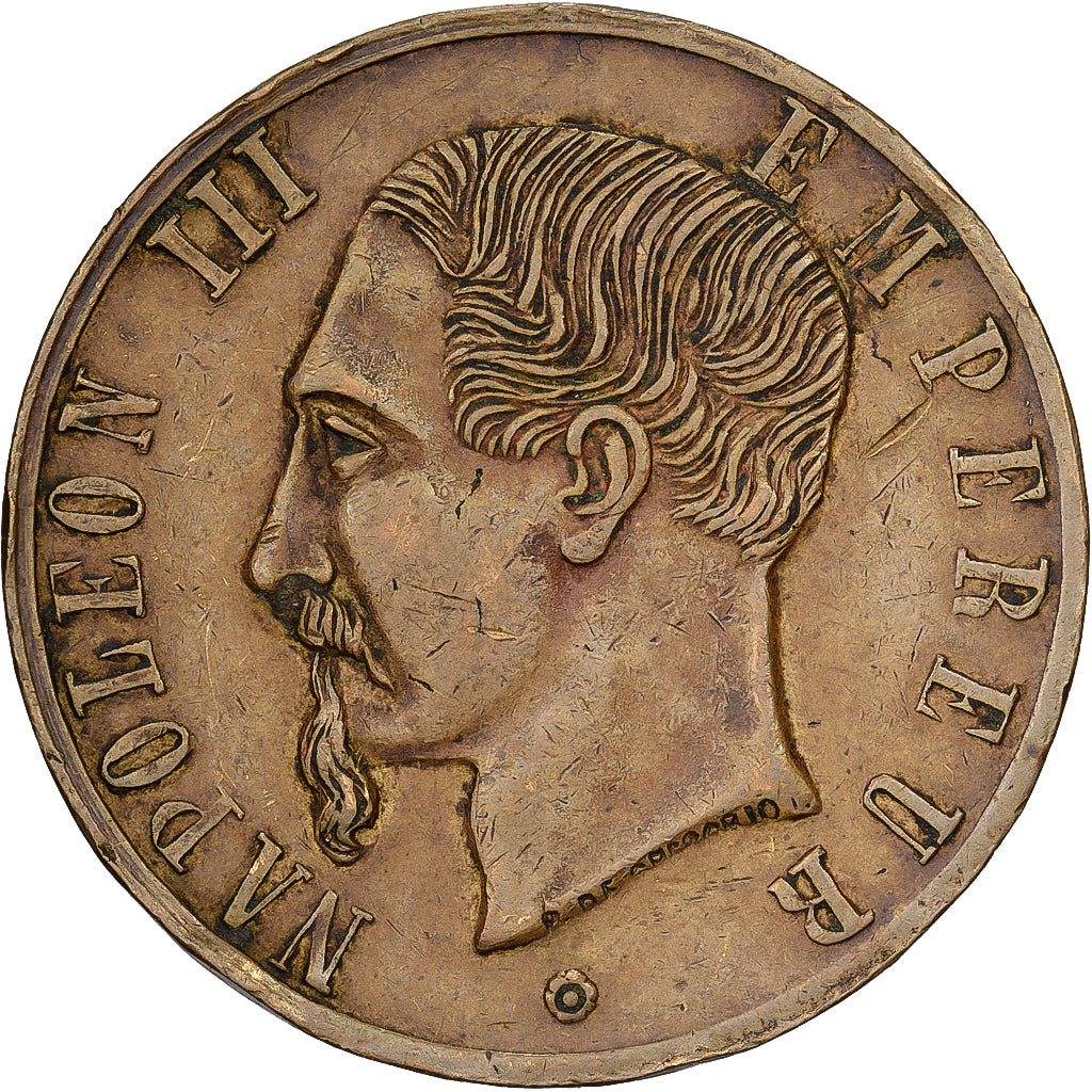 Deutschland, betaalpenning, Napoléon III, Spiel Marke, Messing, SS