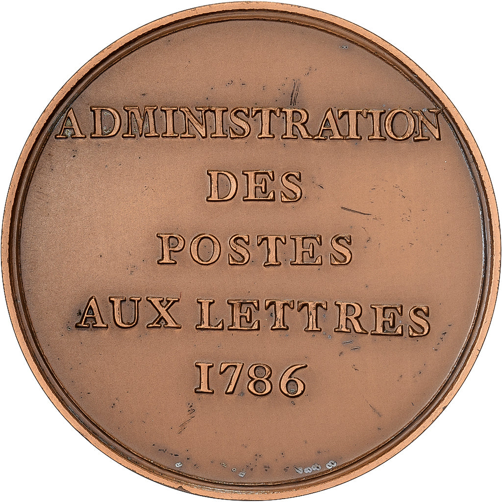 France, Medal, Administration des Postes aux Lettres, 1786, Bronze, Droz