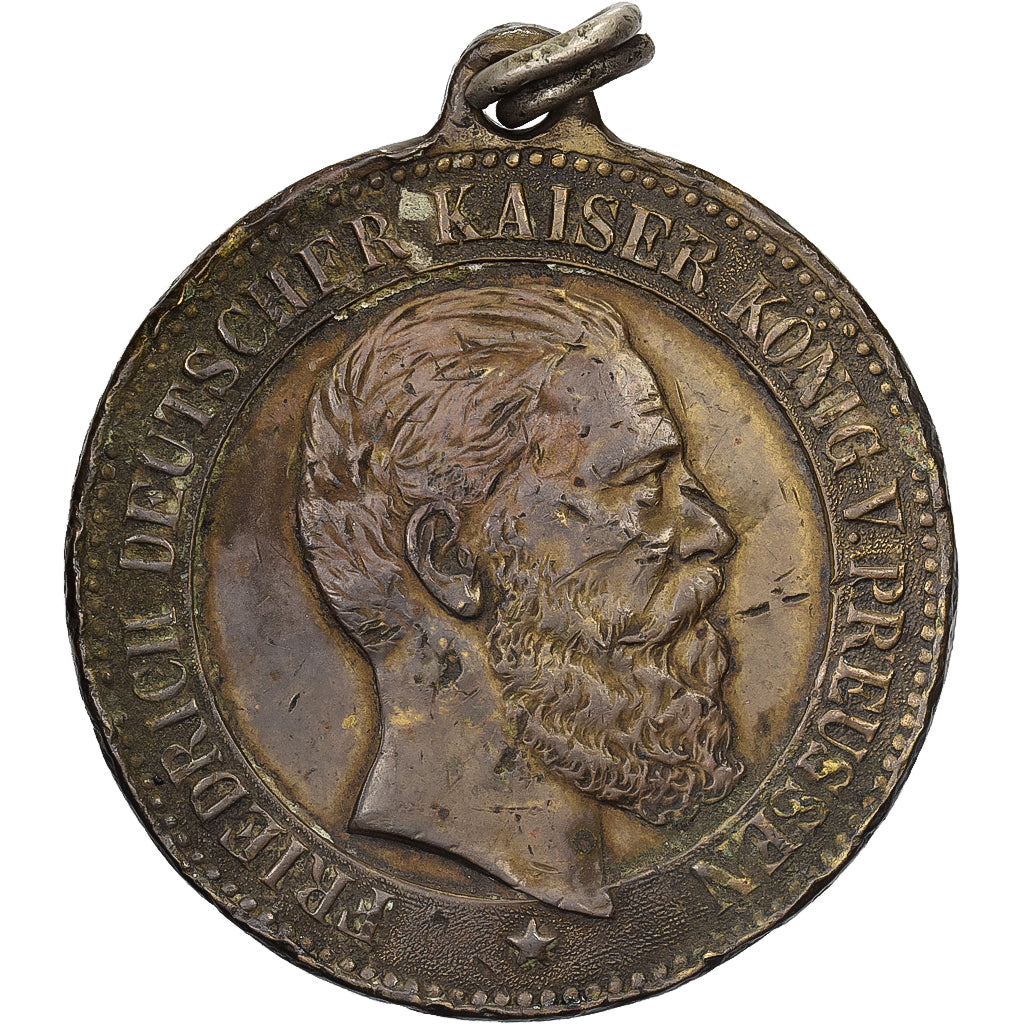 Germany, Medal, Friedrich Deutscher Kaiser, 1888, Bronze, VF(30-35)