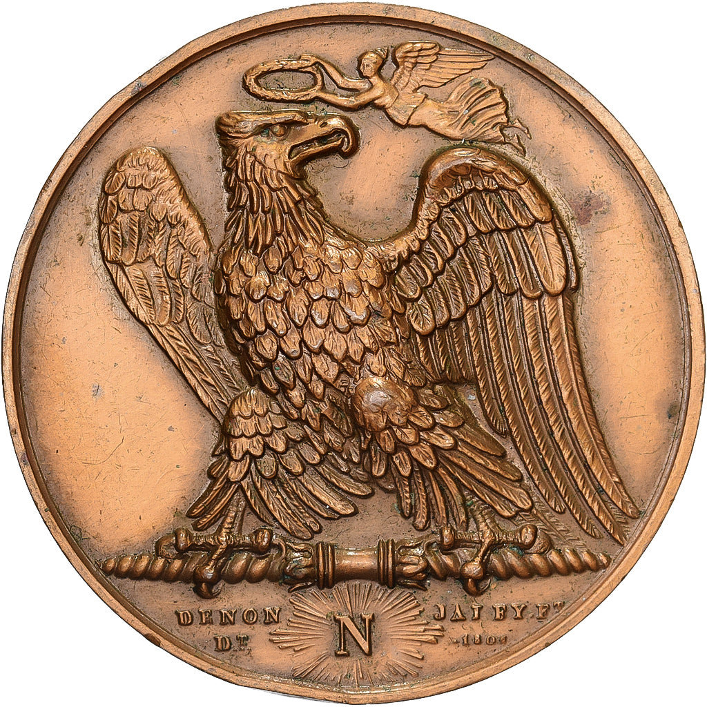 Francia, medaglia, Napoléon Empereur et Roi, Bronzo, Andrieu, Restrike, BB+