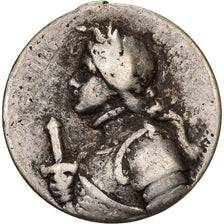 France, Medal, Jeanne d'Arc, Silver, VF(30-35)
