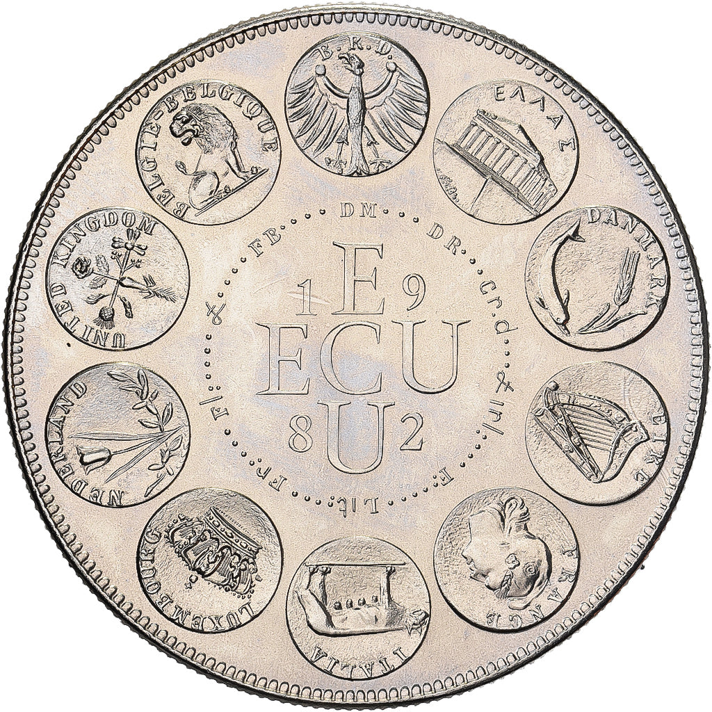 Frankreich, Medaille, Ecu Europa, Europe Assise, 1982, MDP, Kupfer-Nickel