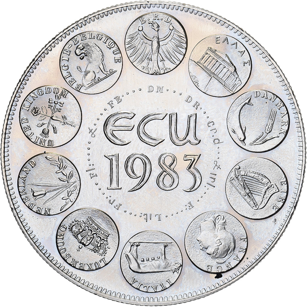 France, Médaille, Ecu Europa, Europe Assise, 1983, MDP, Cupro-nickel, FDC